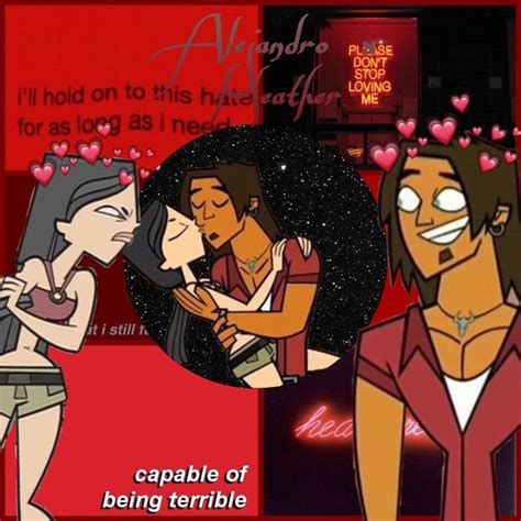 total drama alejandro|alejandro and heather kiss.